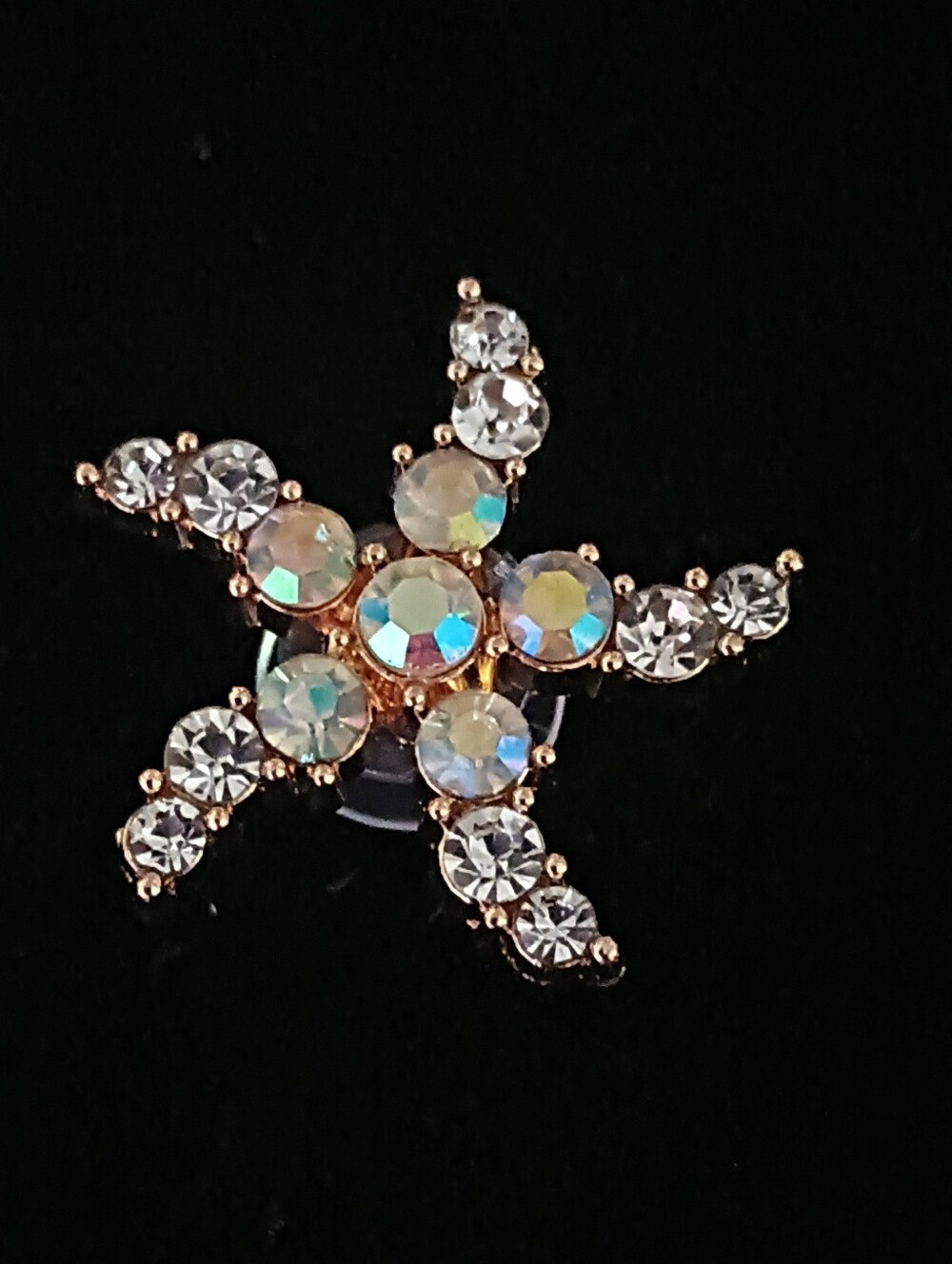 Shoe Charm in Iridescent and Clear Stones